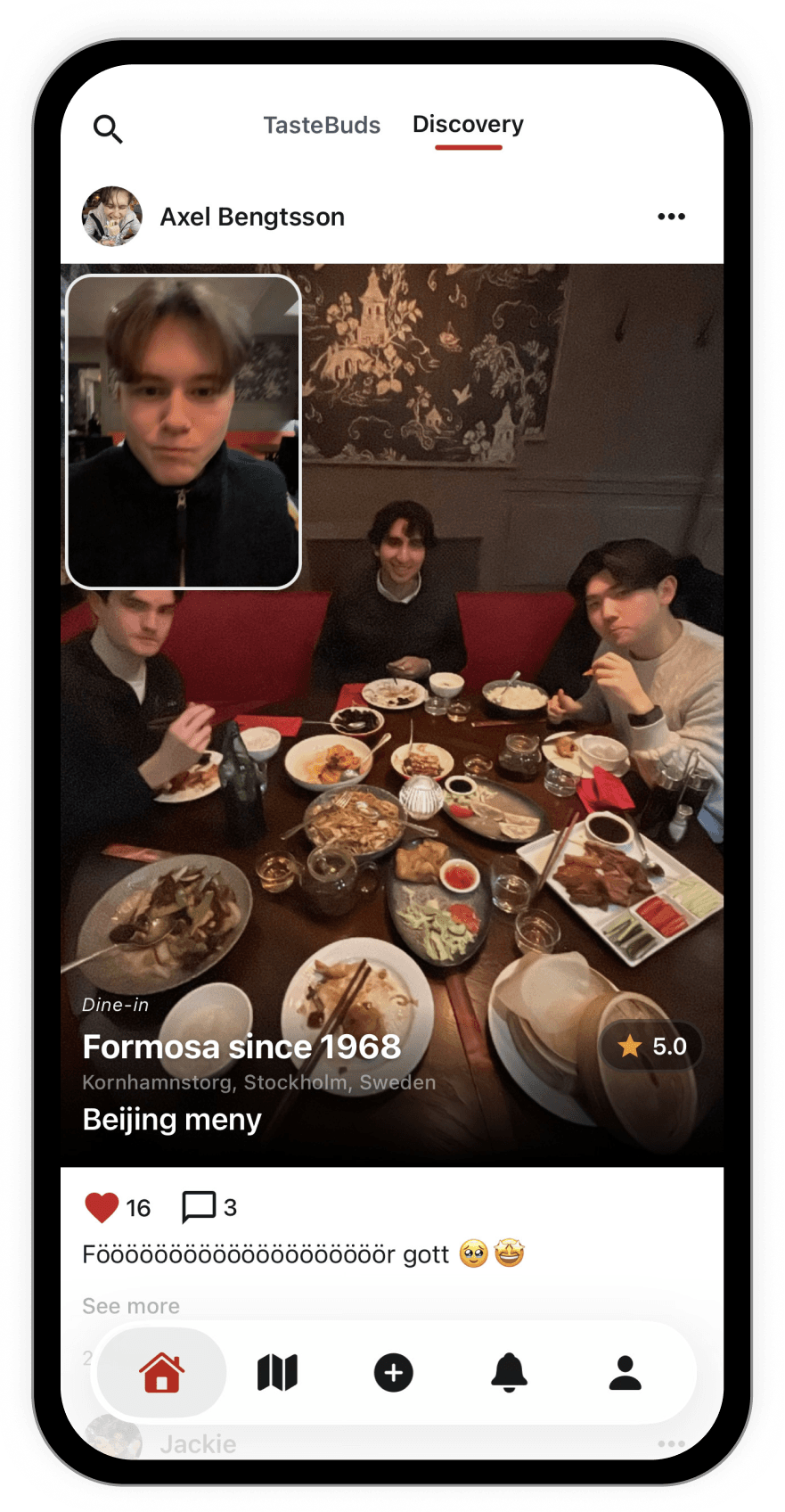 Remi feed – discover restaurants and share meals